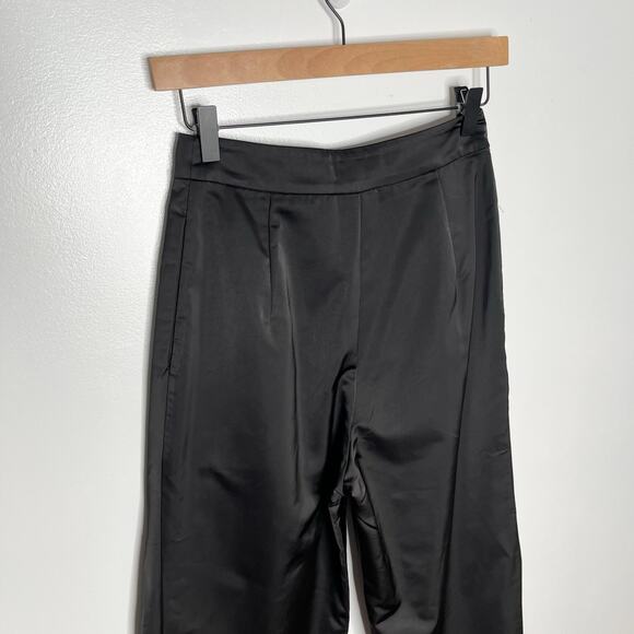 Reformation The Gray Pant Womens 0 Black High Waisted Cropped Classic Workwear - Picture 9 of 13